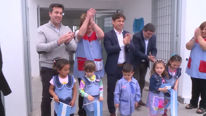 Kicillof jardìn Quequèn